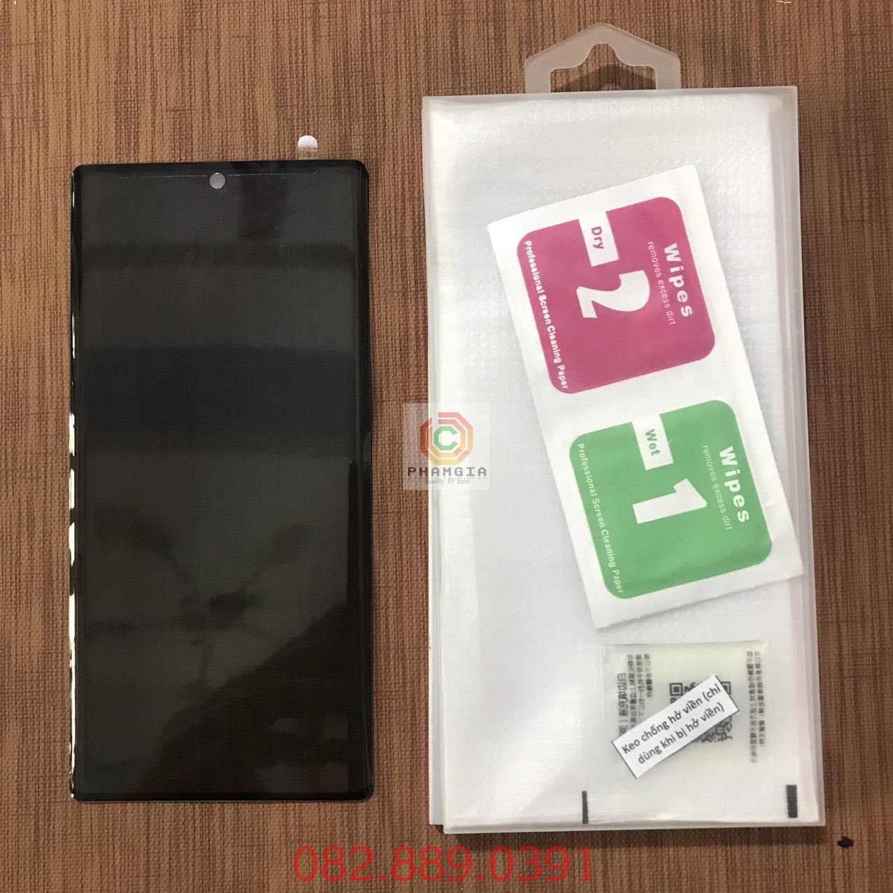 Kính cường lực chống nhìn trộm samsung note 10 plus