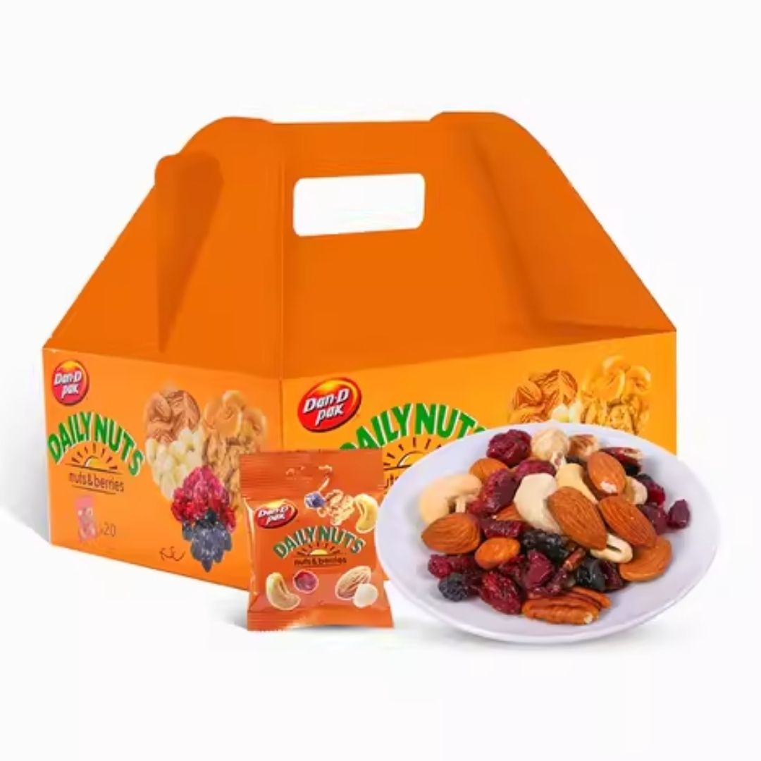 Hộp Thập Cẩm Hạt Và Trái Cây Khô Dailynuts Dan D Pak I Daily Nuts & Berries I 500g (20 gói x 25g)