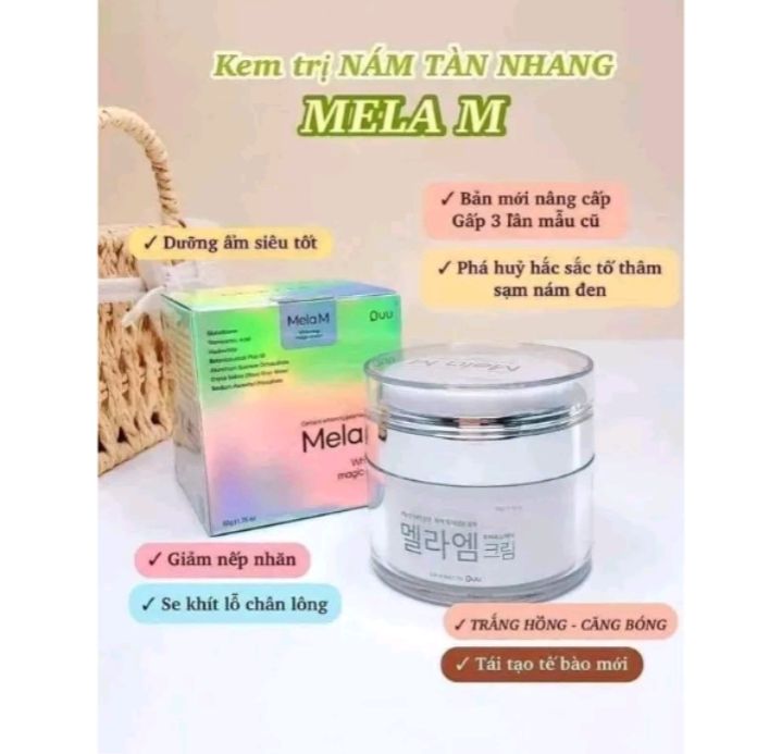 Kem nám mela q plus cream giảm thâm nám, trắng da, chống lão hoá 50ml