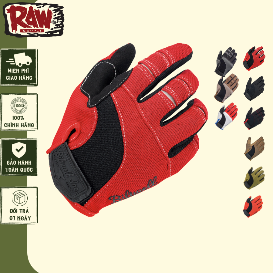 Găng tay đi xe máy Biltwell arrow shop Moto bao tay đi xe máy cao cấp