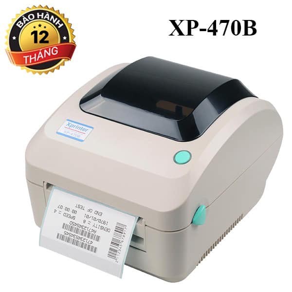 Máy in nhiệt, máy in đơn hàng TMĐT Xprinter XP 470B - XP 490B, in đơn hàng LAZADA , tem mã vận chuyển - Bảo hành 12 tháng
