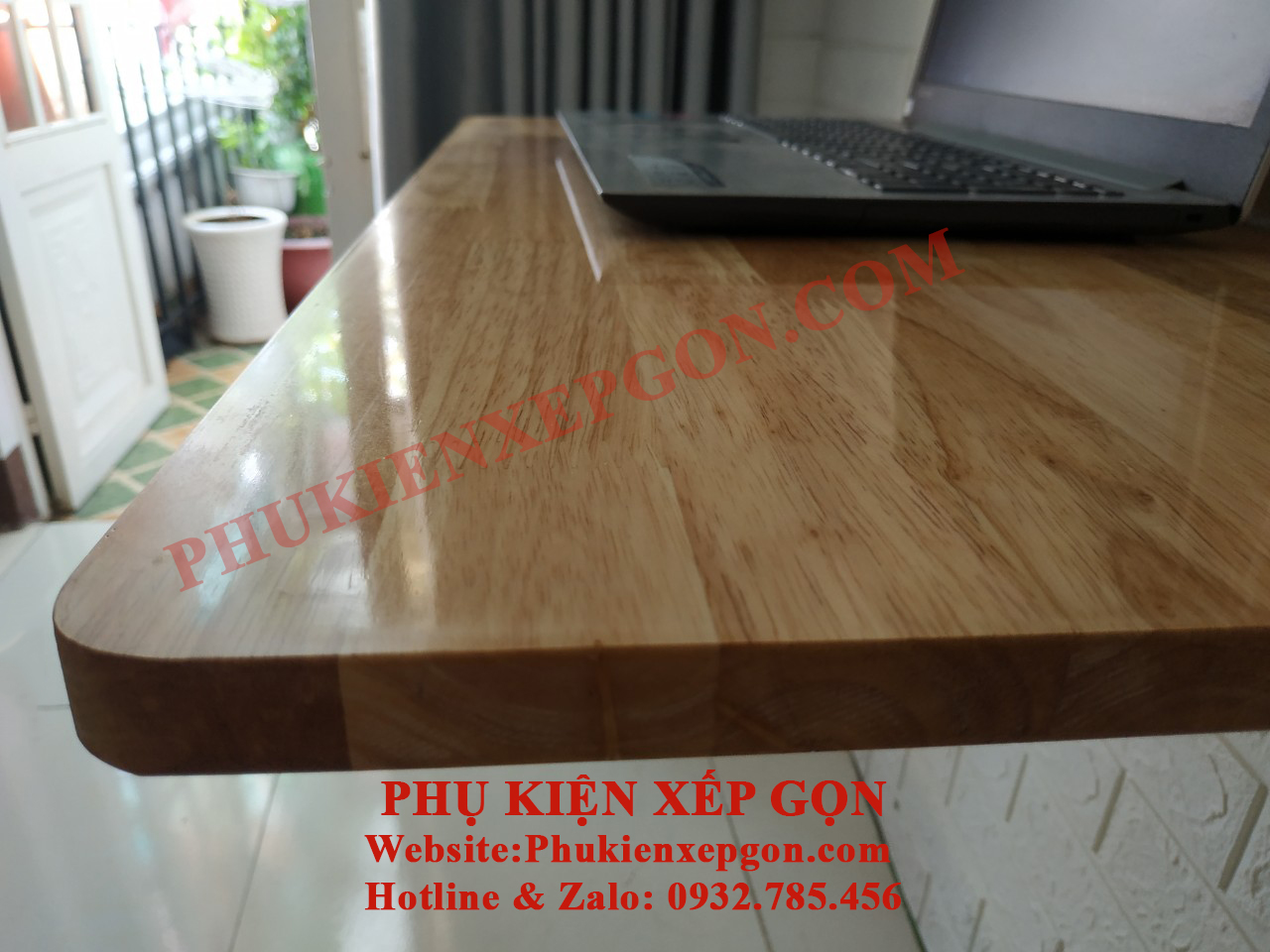 BÀN GẬP THÔNG MINH GỖ CAO SU GHÉP (40X60 CM)