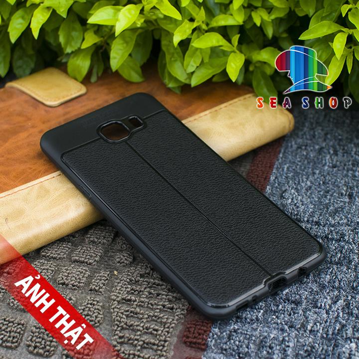 Ốp lưng Samsung Galaxy C9 Pro Nhựa dẻo - vân da loại A