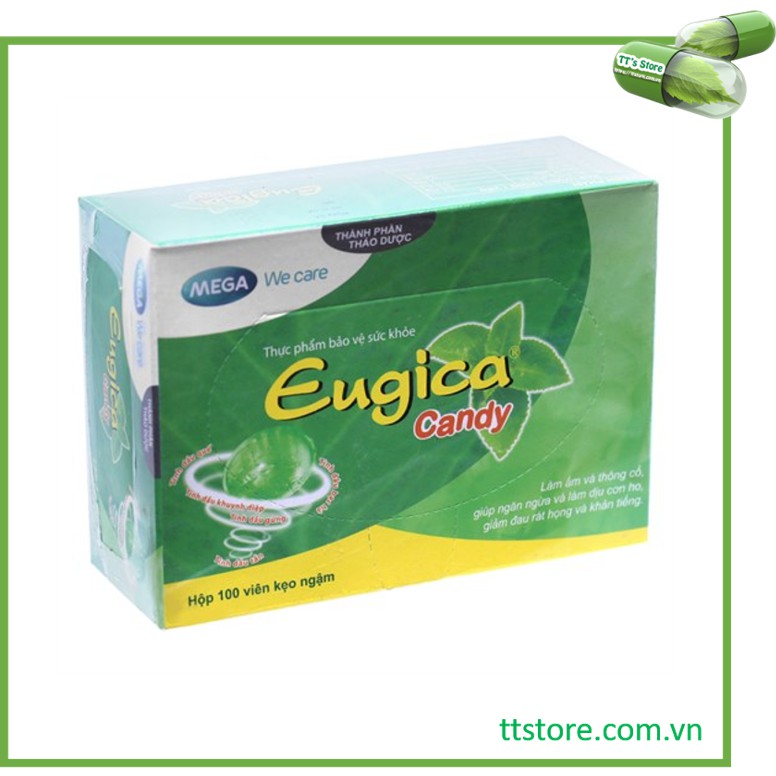 [HCM]Kẹo ngậm EUGICA CANDY [Hộp 100 viên] - egica