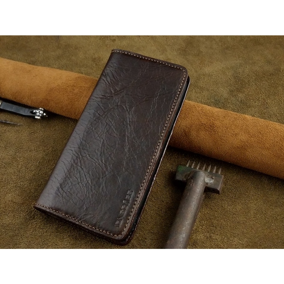 Bao Da Iphone 13 Pro Max Handmade Cổ Điển Da Bò Thật