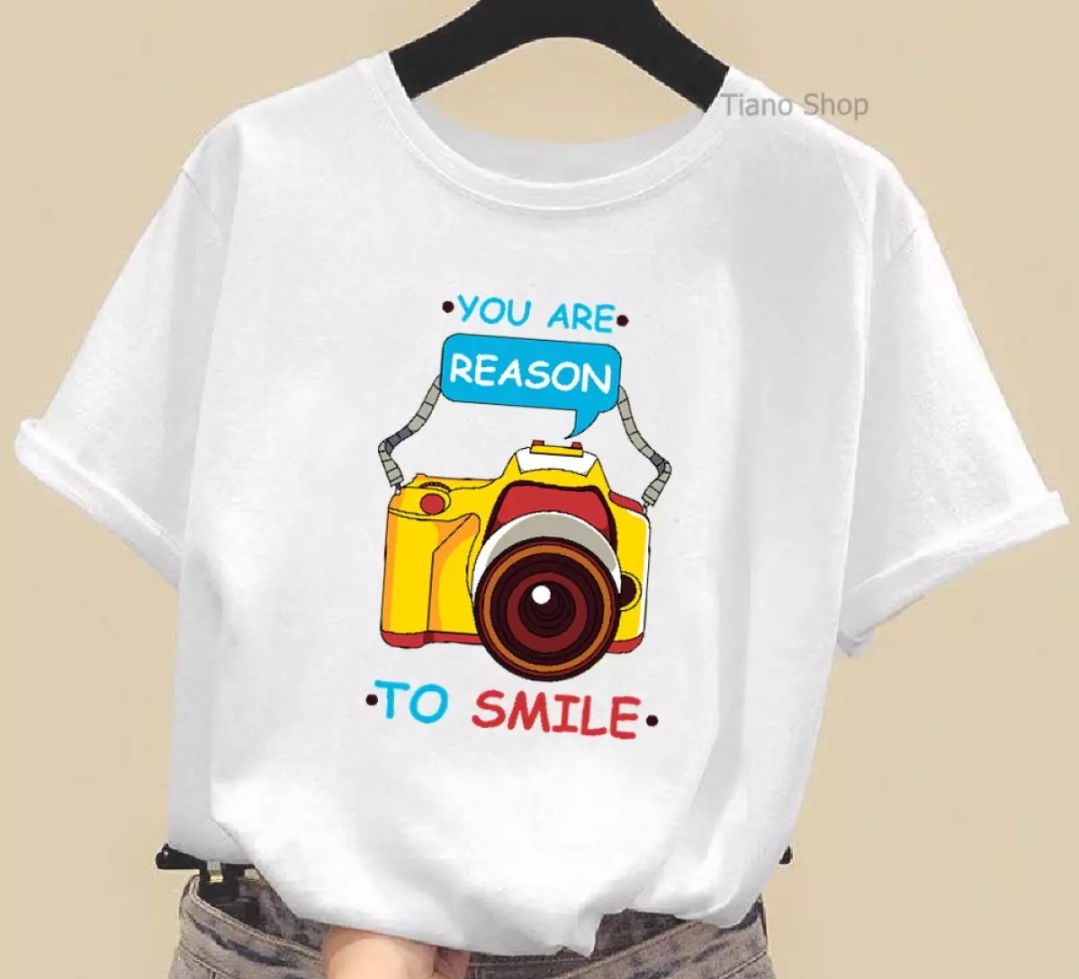 Áo Thun Nam Nữ Form Rộng Hàn Quốc In Hình Máy Ảnh Độc Đẹp Vải Dày Mịn Thoáng Mát Thiết Kế Thời Trang Kiểu Dáng Năng Động Trẻ Trung