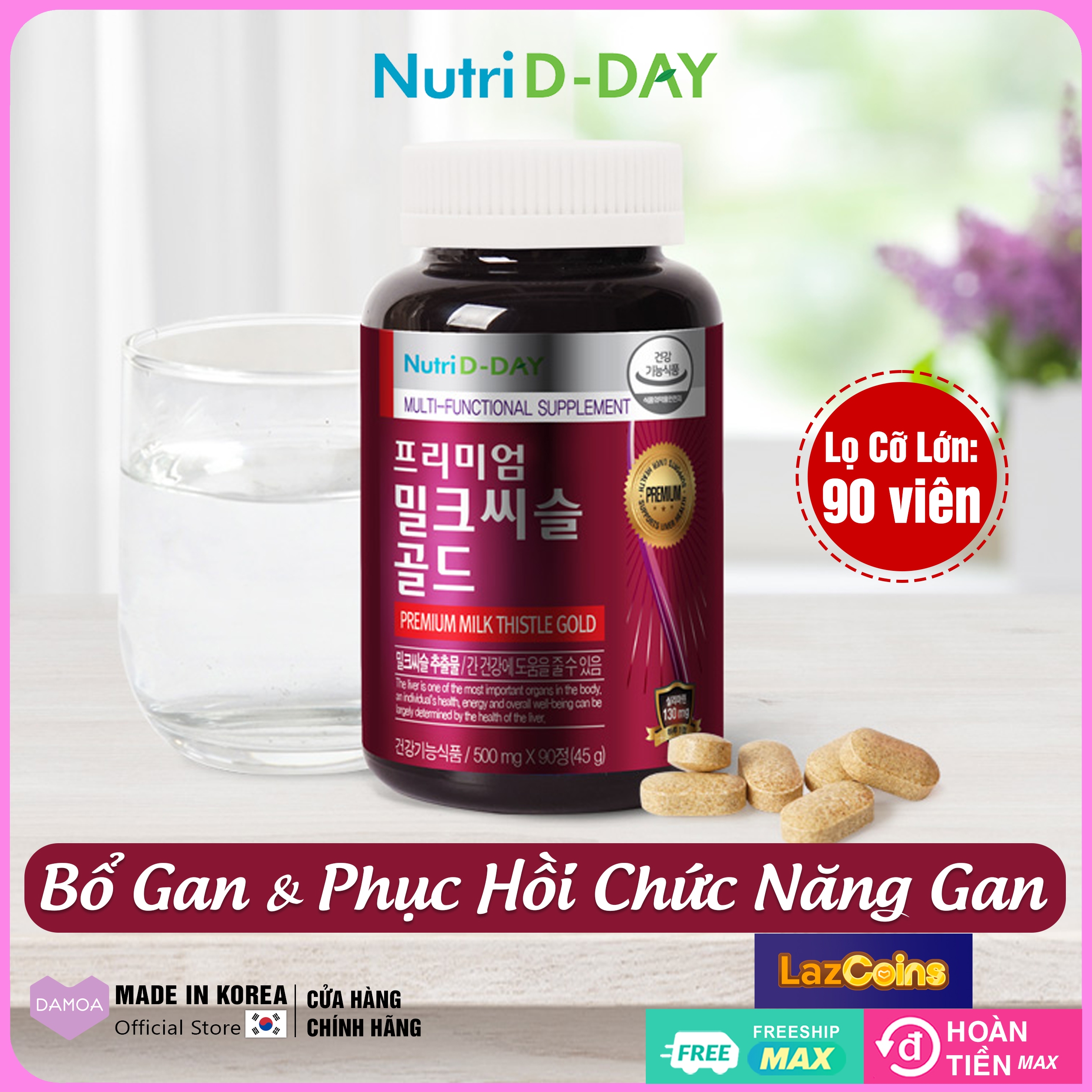 Thành phần chính của thuốc bổ gan Nutri D Day