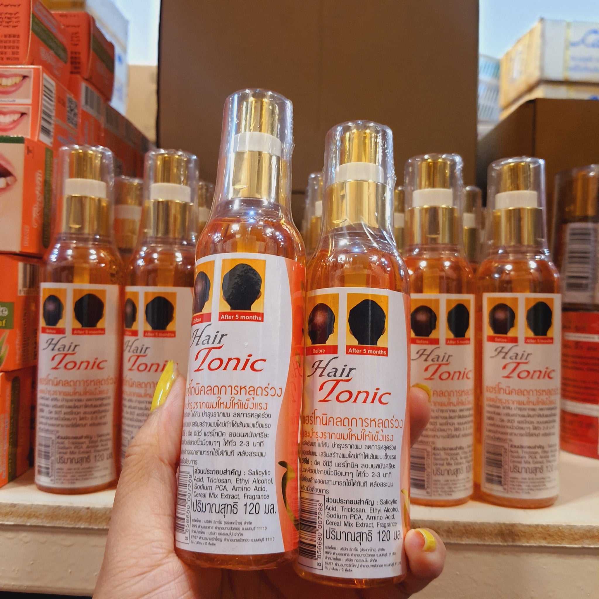 Xịt mọc tóc dài , hói đầu genive hair tonic thái lan