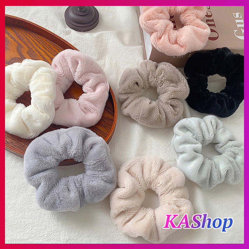 HCM Dây cột tóc lông nhung Mềm mịn CUTE scrunchies - KAShop