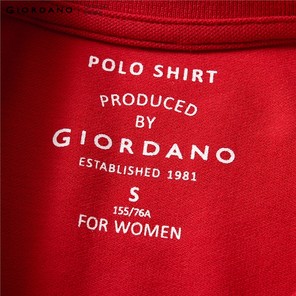 GIORDANO Áo Thun Nữ Có Cổ Classics Polo 05319260