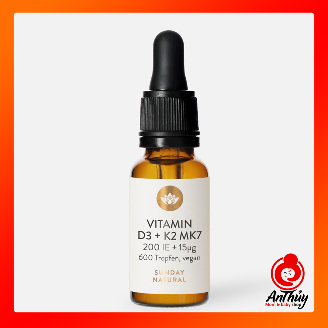 Vitamin D3 K2 Mk7 Sunday Natural 20ml Đức
