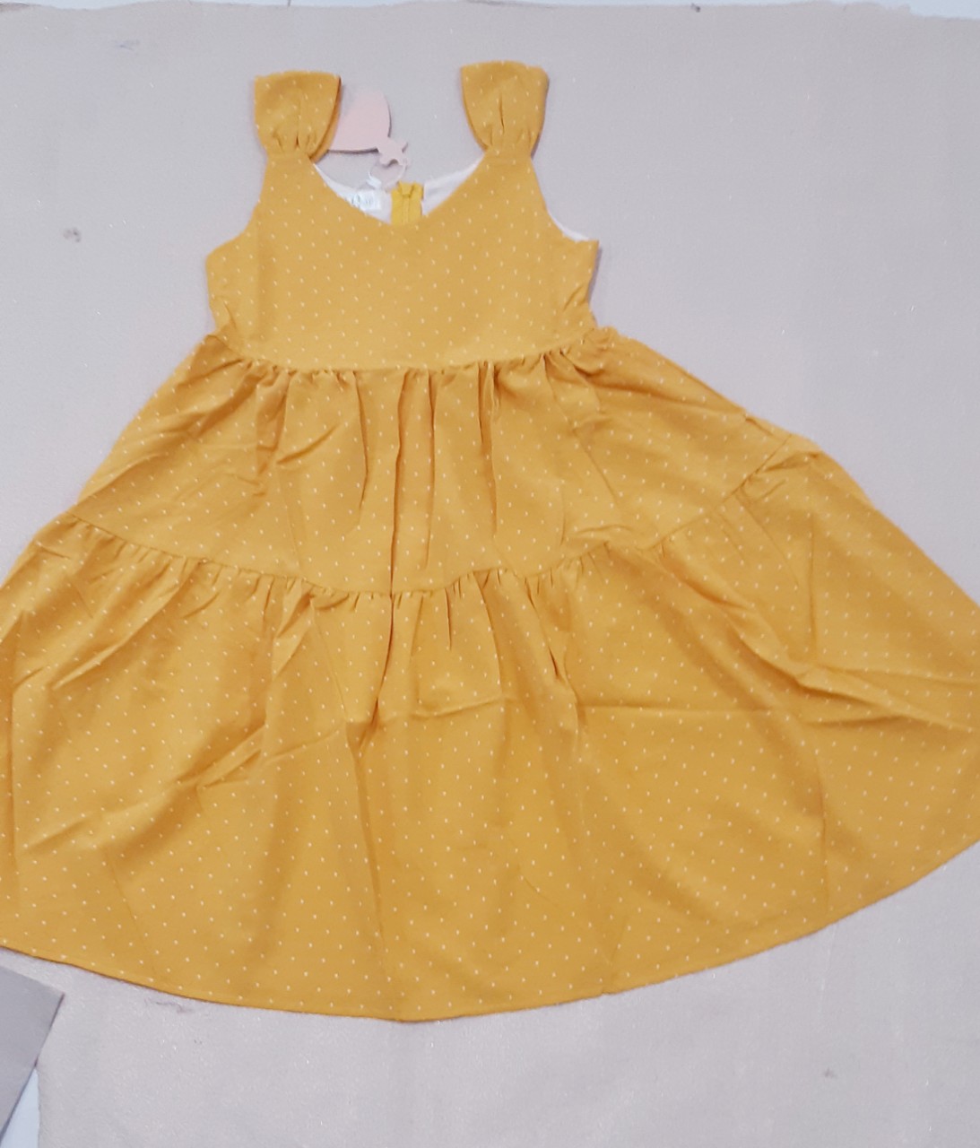 Đầm xòe maxi dái cho bé gái size đại