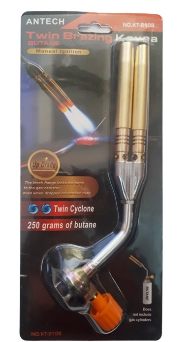 ĐÈN KHÒ GAS ĐÔI KT-2108 ( 2 ĐẦU KHÒ - AN TOÀN KHI SỬ DỤNG )