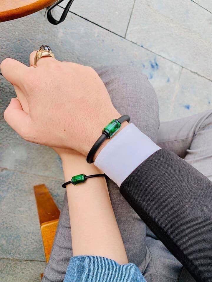 Vòng ,lắc đeo tay lu thống phong thủy đá ngọc cẩm thạch sơn thủy