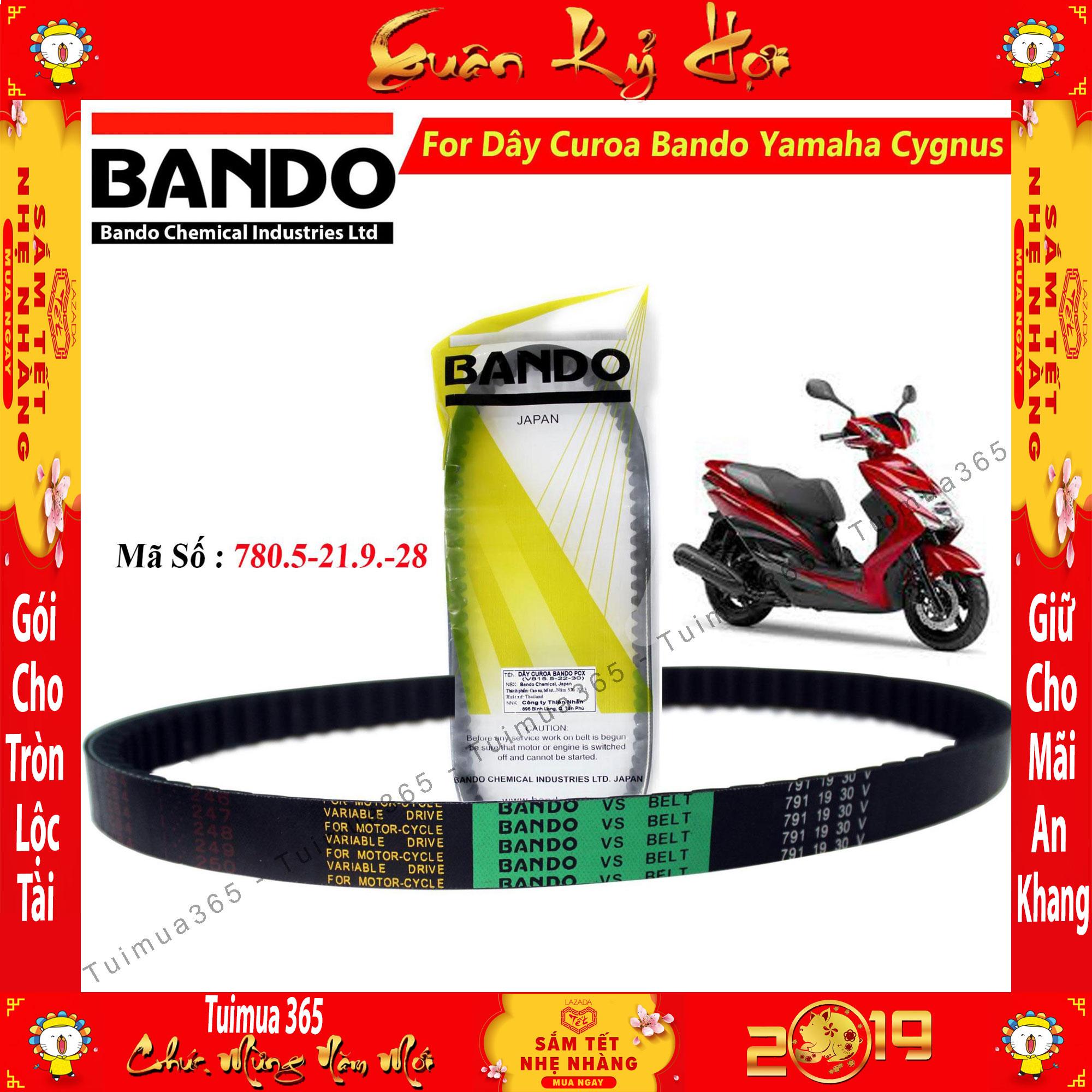 Dây curoa xe tay ga Yamaha Cygnus Bando Thái Lan