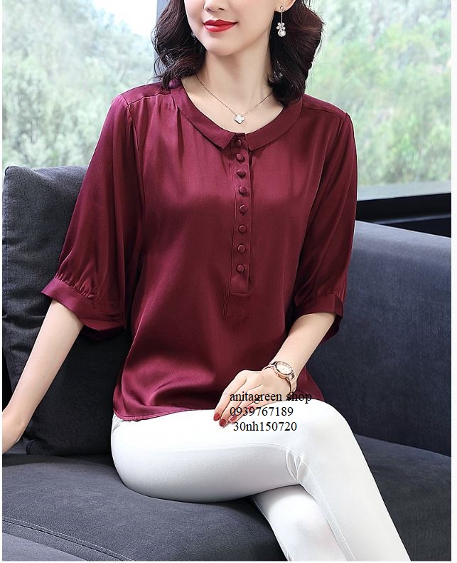 nh150720-SƠ MI TRUNG NIÊN KIỂU TAY LỠ