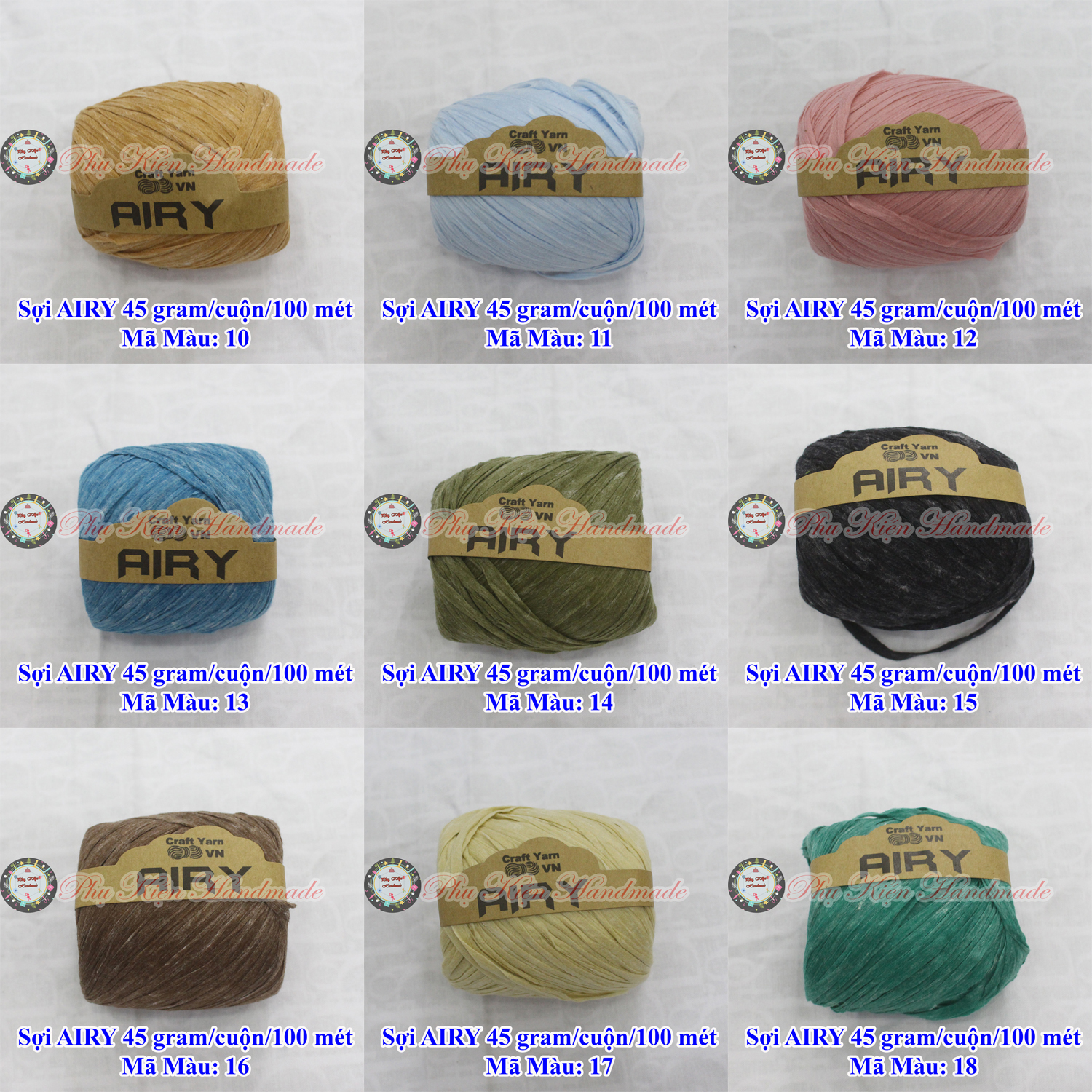 Sợi AIRY (35k/ cuộn/40 gram/ 100 mét)