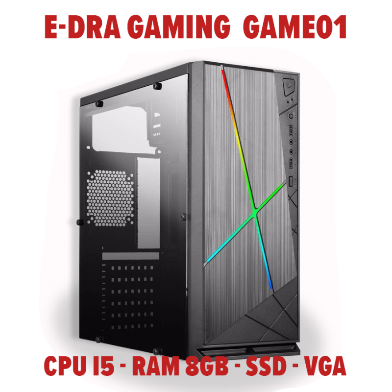 Bảng giá Thùng máy tính Case Cấu hình chơi game E-DRA GAMING E-DRA01 CPUi5 - SSD 120GB - DDRAM 8GB - VGA (Tặng HDD 500GB Có Game OFFline) Phong Vũ