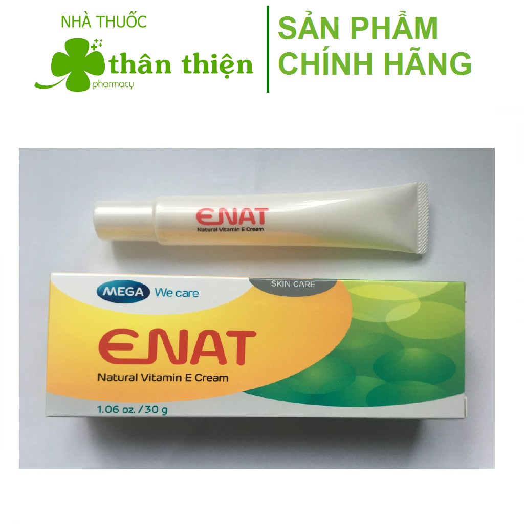 Kem dưỡng Enat Natural Vitamin E Cream  giúp giữ ẩm và làm mềm da (30g)