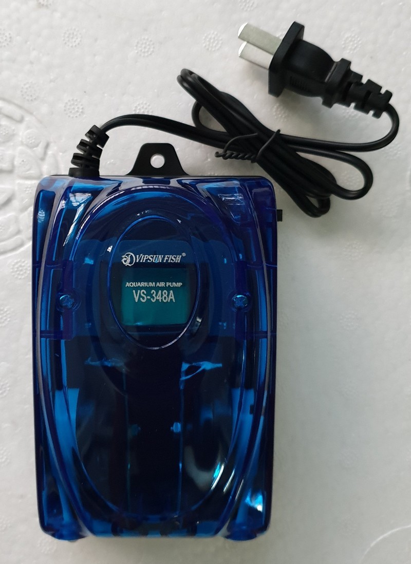 Máy sủi oxy Vipsun 348a – 2 vòi  (kèm 2 dây và 2 sủi) - HÀNG CÔNG TY