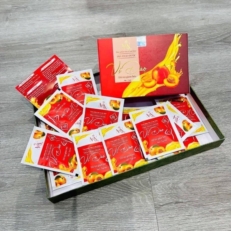 Trà Đào giảm cân đông Anh x3
