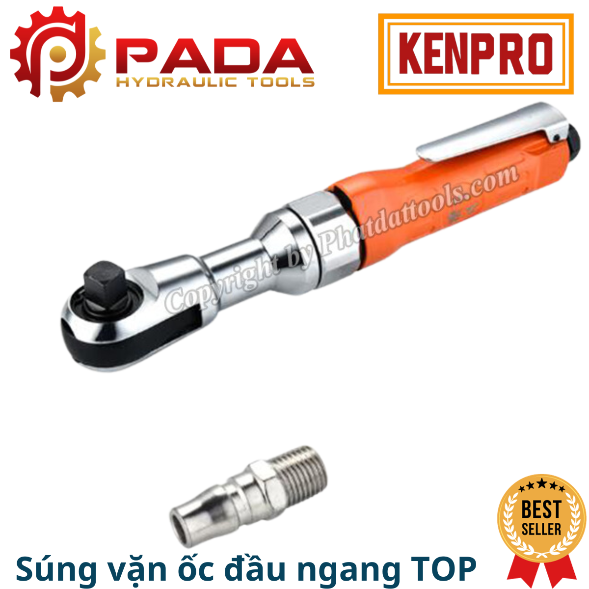 Súng vặn ốc khí nén đầu ngang TOP - Máy siết mở bulong đầu ngang - Tay vặn bulong