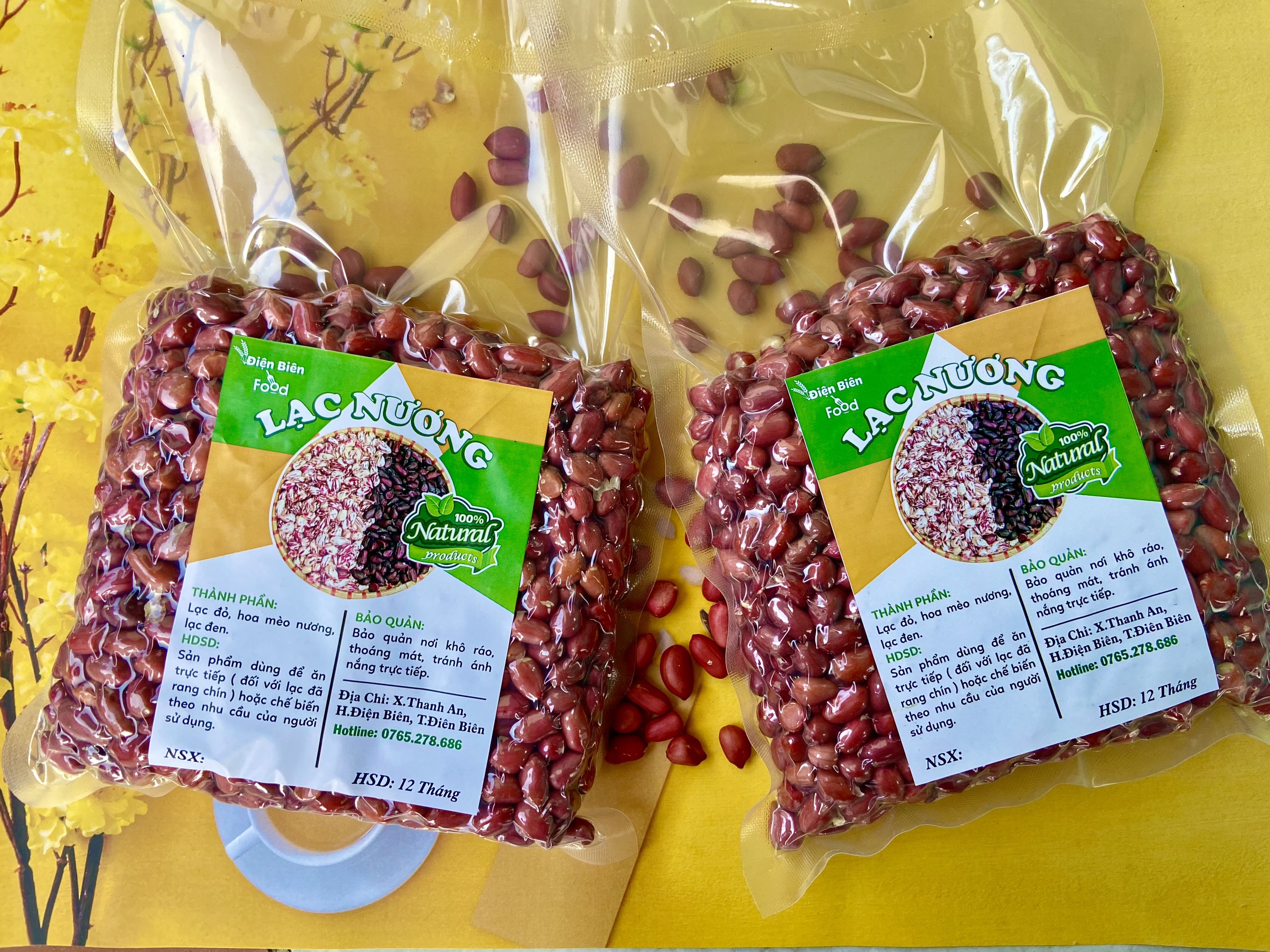 lạc đỏ bóc tay điện biên