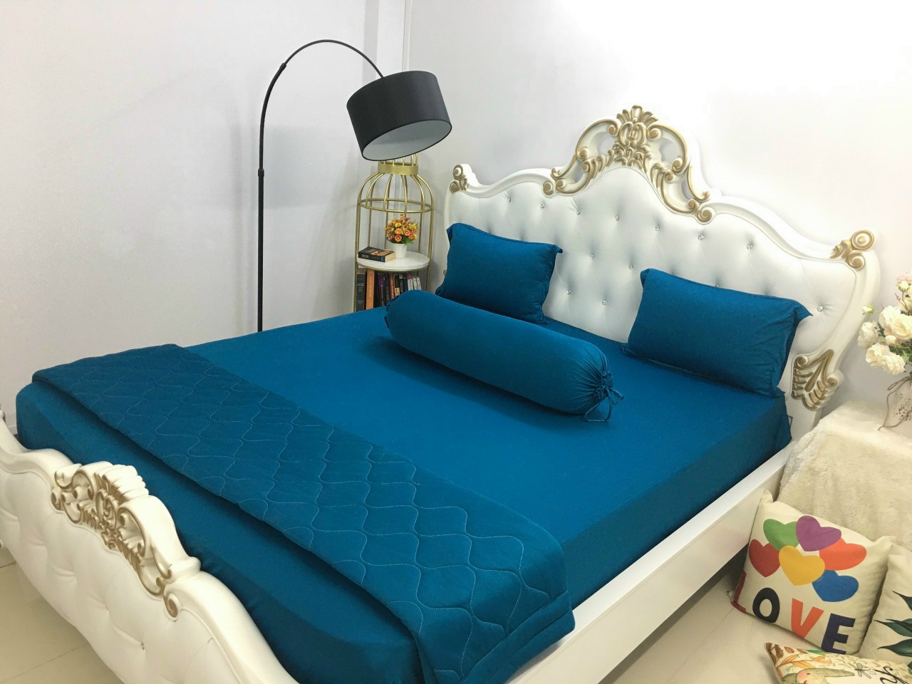 Ga giường thun lạnh hàn quốc size m6/m8 nệm cao 15-25cm