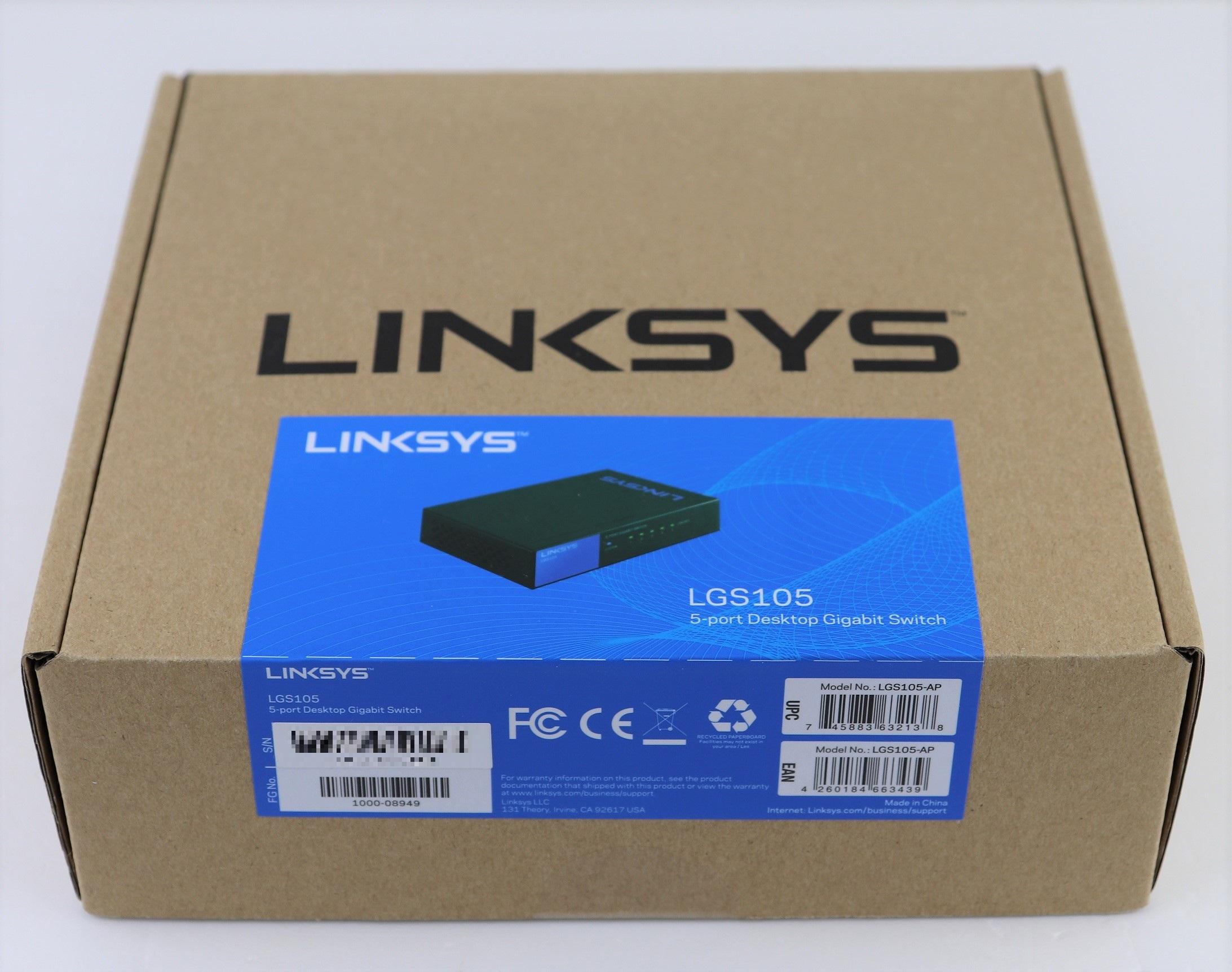 (BẢO HÀNH CHÍNH HÃNG 1 ĐỔI 1 TRONG VÒNG 3 NĂM) Bộ chia tín hiệu 5 cổng Gigabit LinkSys LGS105