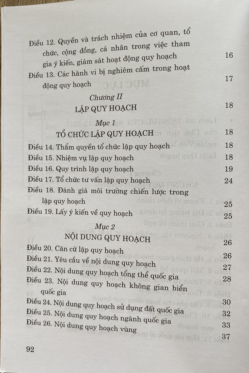 Sach Luật Quy Hoạch ( Hiện Hành )