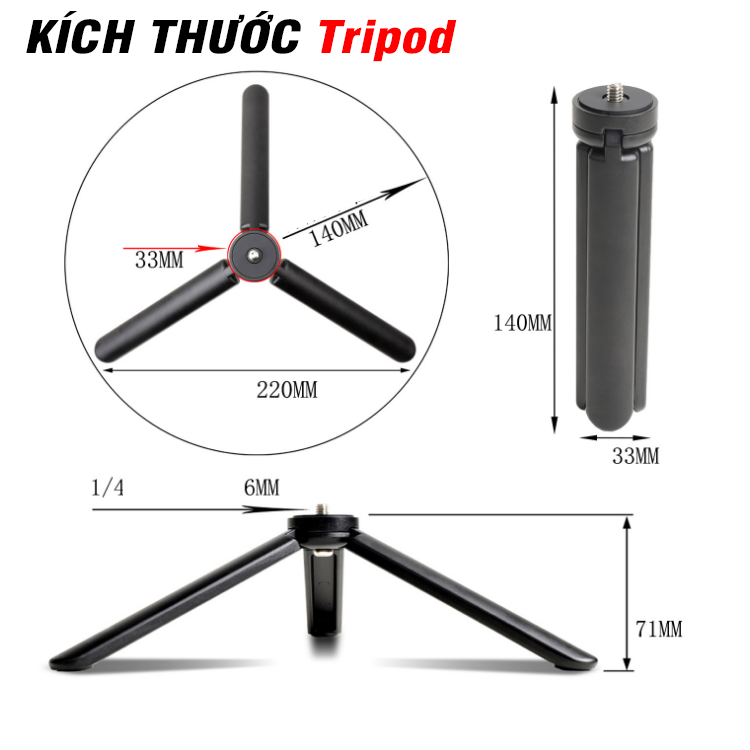 TRIPOD MINI BẰNG SẮT CHO MÁY ẢNH