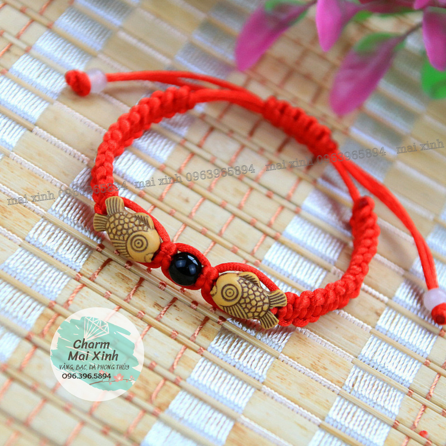 Vòng Tay Chỉ Đỏ Con Cá May Mắn