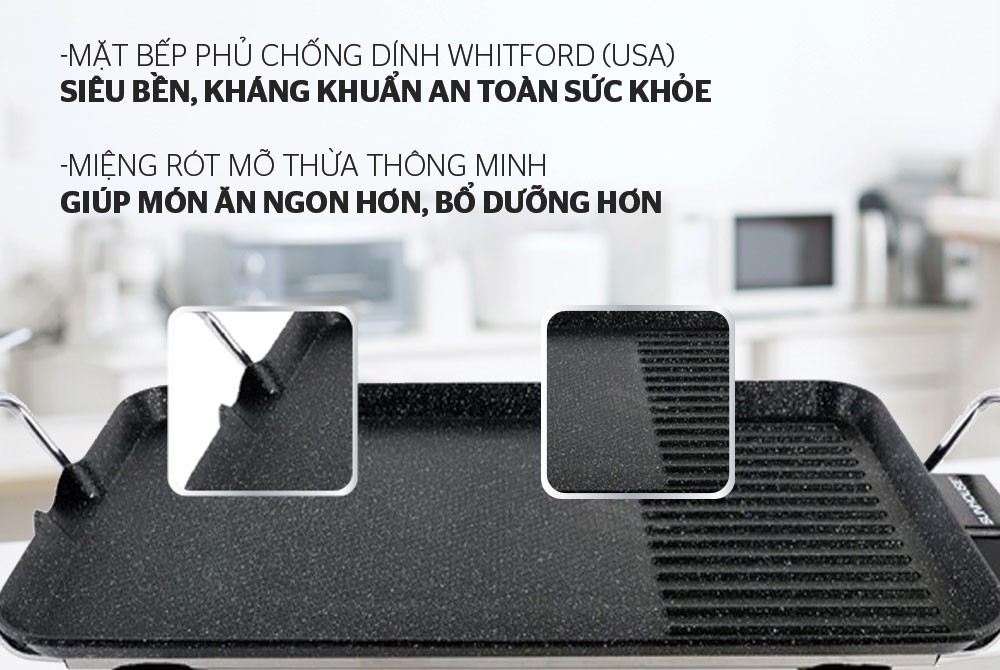 BẾP NƯỚNG ĐIỆN SUNHOUSE SHD4607