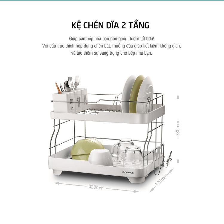 Kệ chén 2 tầng Lock&Lock LDR2001