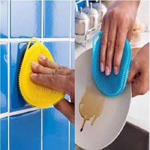 [HCM]Combo 2 miếng rửa chén bát silicon siêu sạch