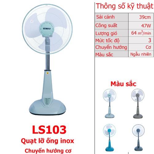 Quạt Lững Ống Inox Senko LS103