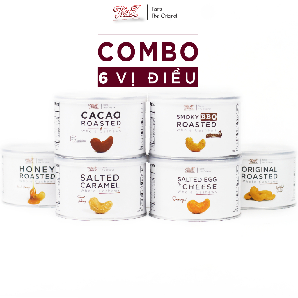 Combo 6 Vị Điều Kaz Cao Cấp Lon Thiếc