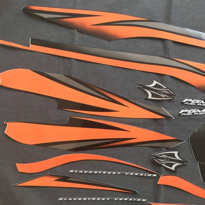 [HCM][DECAL] BỘ TEM XE AIRBLADE THÁI FI ĐỜI 2010 ĐẲNG CẤP (MÀU CAM)