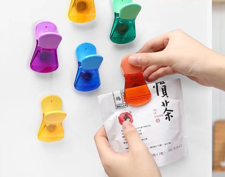 Hít tủ lạnh nam châm dạng hình kẹp note ghi chú nhiều màu sắc