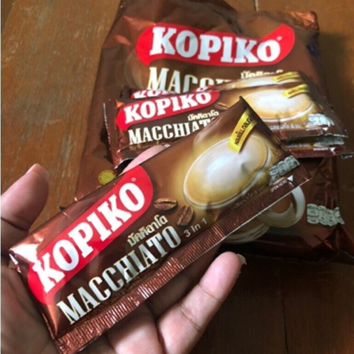 Cà Phê Sữa Hòa Tan Kopiko Macchiato 3in1 Thái Lan Cafe [Bịch 20 Gói]