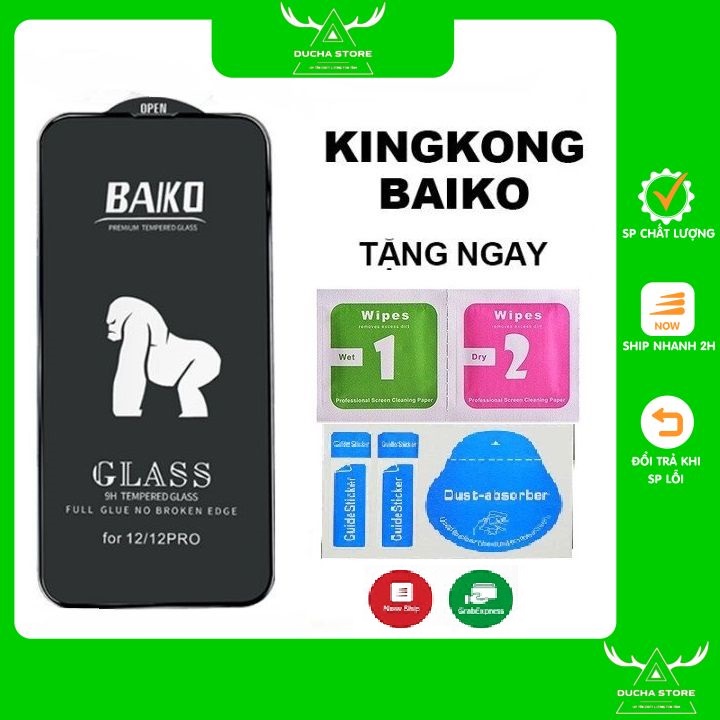 Kính Cường Lực dành cho iPhone kính Kingkong Baiko cao cấp