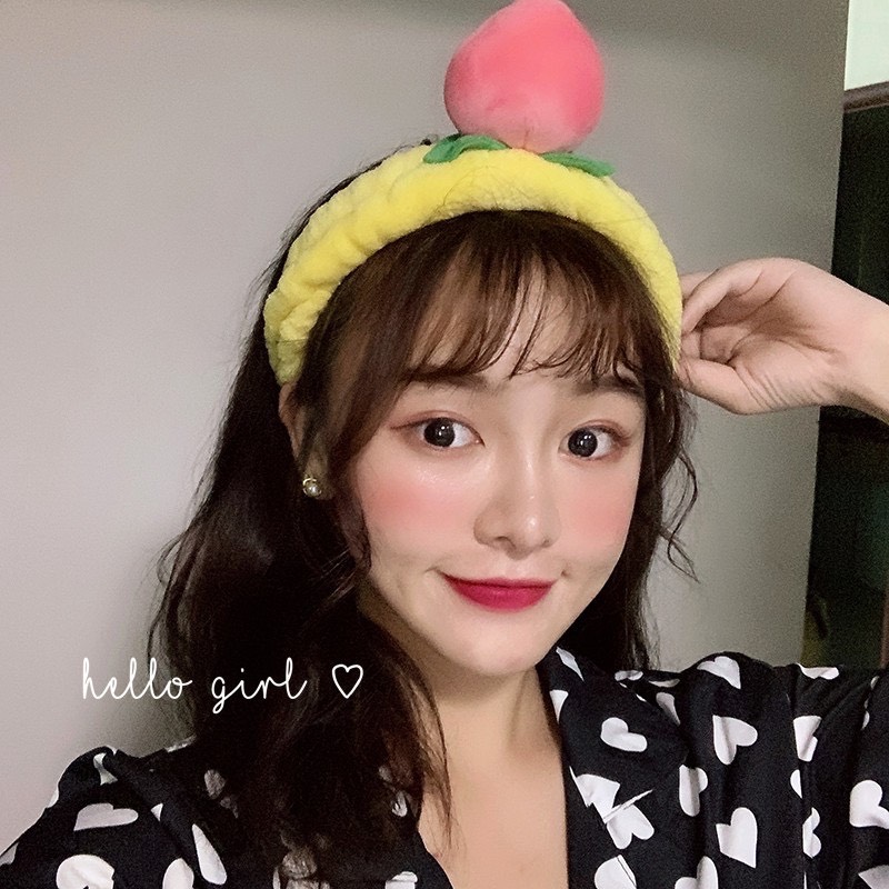Băng đô, bờm tóc trang điểm make up trái đào dễ thương 01