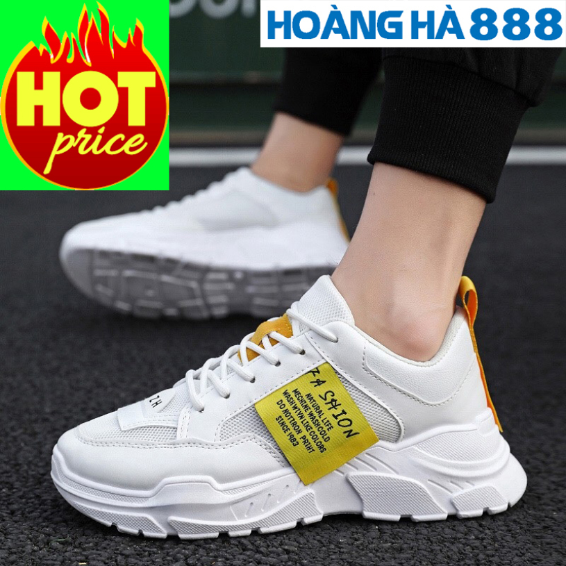 Giày Thể Thao Nam Phong Cách Hàn Quốc Tăng 5Cm Chiều Cao, Kiểu Dáng Mạnh Mẽ Cực Kì Ngầu, Chất Liệu Bền Đẹp giá rẻ