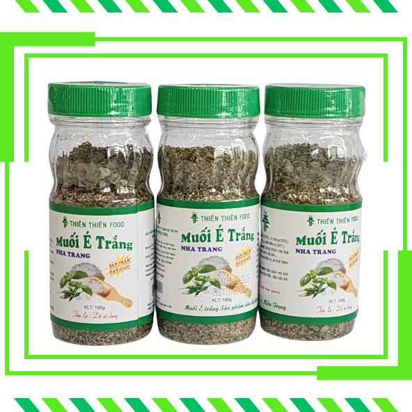 Muối lá é đặc sản nha trang, lọ 100gr - cá cơm khô nha trang