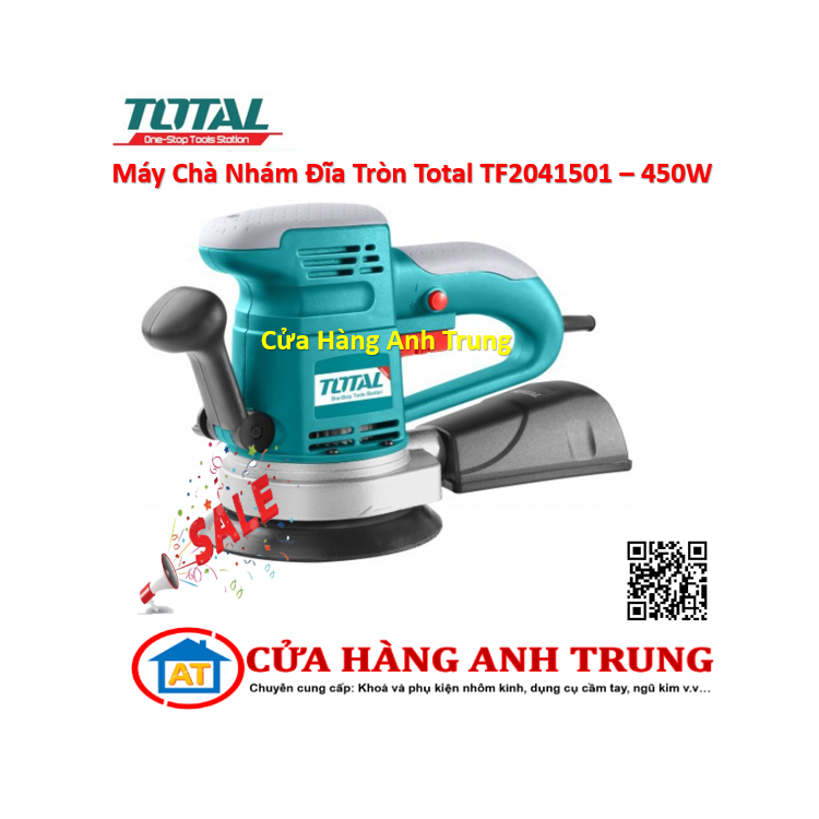 Máy Chà Nhám Đĩa Tròn Total TF2041501 - 450W