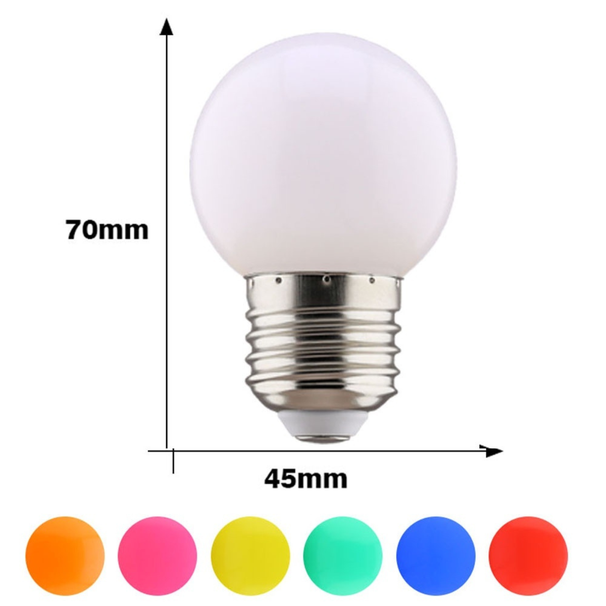 Bóng LED Chanh tròn 1W Đổi màu tự động