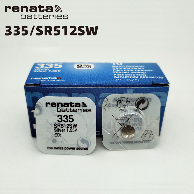 Pin đồng hồ Thụy Sỹ RENATA 335/ SR512SW oxide bạc Made in Swiss (Loại tốt - Giá 1 viên)