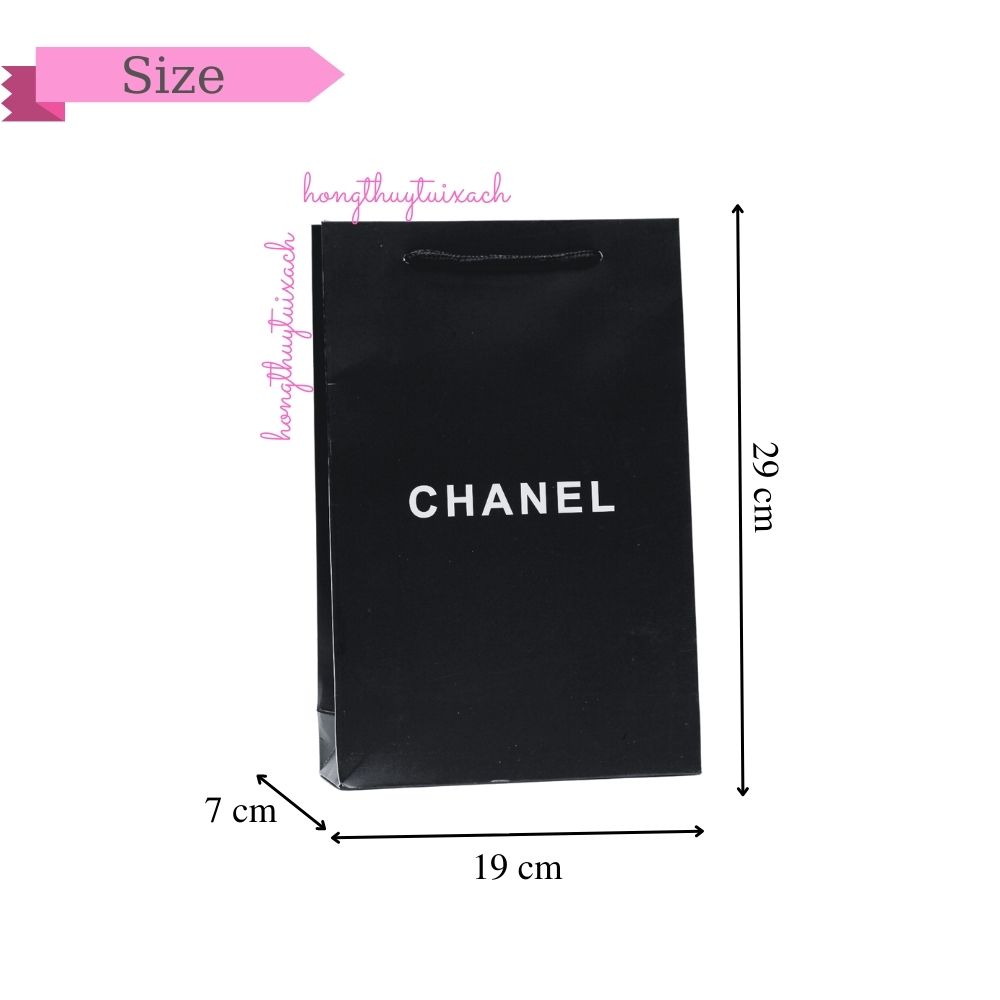 Túi Giấy CN Đen Size Nhỏ 19cm