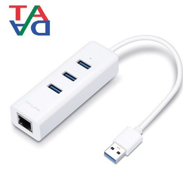 Bảng giá Bộ chuyển đổi mạng USB 3.0 sang Ethernet Gigabit kèm 3 cổng USB 3.0 TP-Link UE330 Phong Vũ