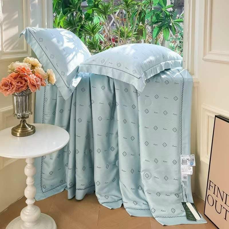 Chăn hè lụa tencel chần bông 3 lớp cao cấp